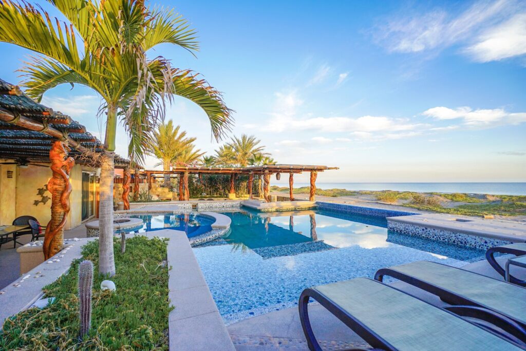 Private pool view in one of our Cabo rentals